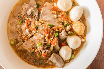 Thai noodle soup,Tom Yum , Thai Food