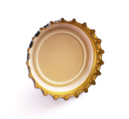 Beer bottle cap, isolated on white