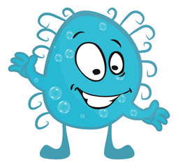 bacteria and germ characters - vector