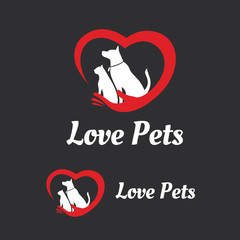 Pets logo.dog logo,Pet shop logo template.