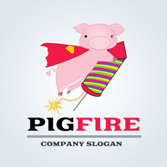 Pig Logo Template 