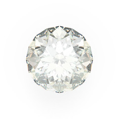 Diamond, isolated on White