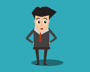 Business man cartoon vector. 