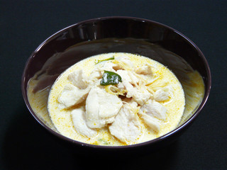 thai food - tom kha gai - thai chicken coconut soup