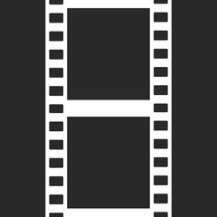 Vector Film Strip Illustration on Black