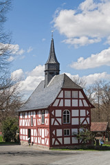 old timbered church