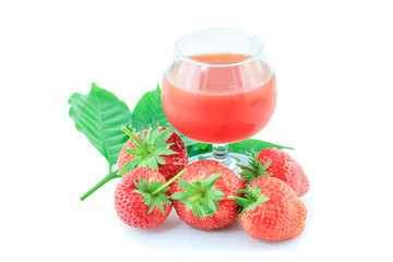 Fresh strawberry and Juice Strawberry's.