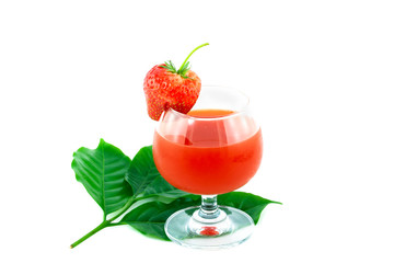 Fresh strawberry and Juice Strawberry's.