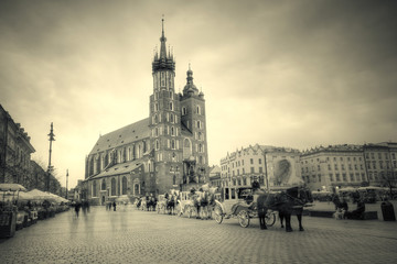 Kraków rynek starego miasta - obrazy, fototapety, plakaty