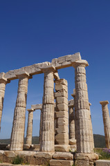 Fototapeta premium Temple of Poseidon at Cape Sounion near Athens, Greece.