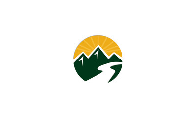 Sunrise mountain logo