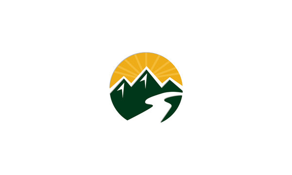 Sunrise mountain logo