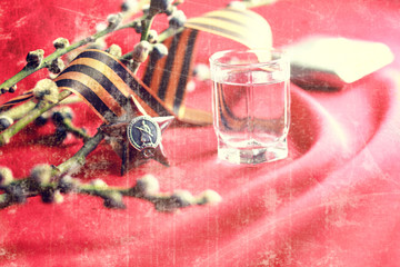 Retro effect on Great Patriotic War medals composition