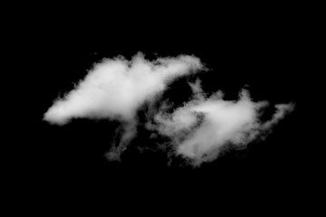 clouds on black background