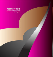 Obraz premium eps10 vector modern corporate business layout background design, wave lines and round elements 