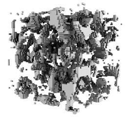 3D illustration of three-dimensional model