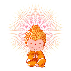 Little meditating Buddha