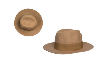 Female hat isolated on white