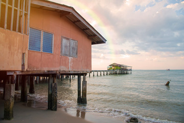 home stay at fishing Village to the sea.