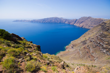 Fototapeta premium View on caldera, Santorini island, Greece