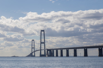 Fototapeta na wymiar Great Belt Bridge in Denmark