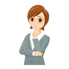 女性　悩む　ポーズ