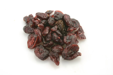 dried cherry isolated on white background