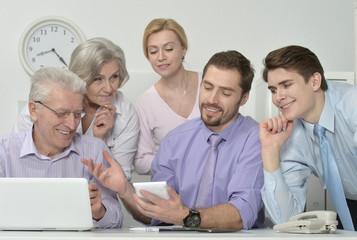 Obraz premium portrait of businesspeople at office