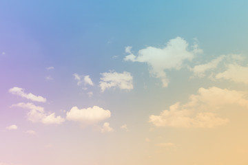 Sky with a pastel colored gradient