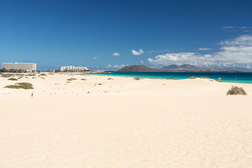 Corralejo Beach on Fuerteventura, Canary Islands
