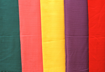 Handmade tissues of different colors