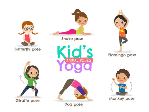 Kids Yoga Cartoon Images – Browse 9,423 Stock Photos, Vectors, and Video |  Adobe Stock