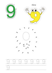 Numbers game for figure Nine