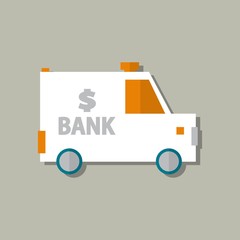 Collector Car vector icon. bank car. illustration vector.