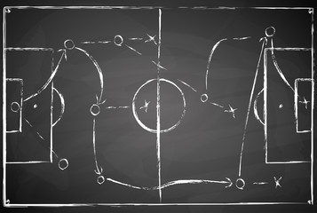gray black board soccer field © picoStudio