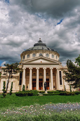 Romanian Athenaeum in Bucharest, Romania.