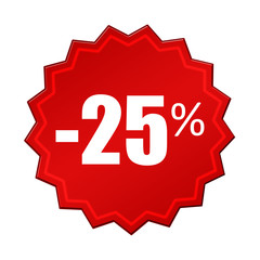 Soldes Bouton -25%