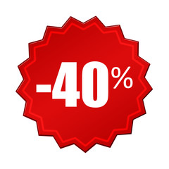 Soldes Bouton -40%