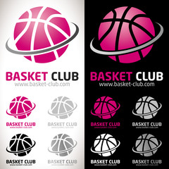 Fototapeta premium basket féminin logo club sport