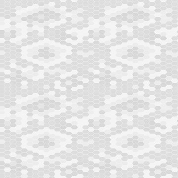 Snake skin texture. Seamless pattern gray  background. Vector