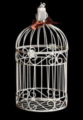Fototapeta na wymiar Shabby chic bird cage