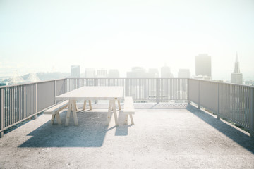 Fototapeta premium Valcony design concrete