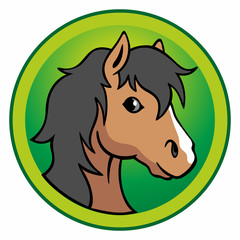 Pony Logo Cartoon