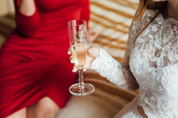 Girls are smilling and have party celebration
