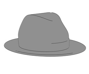 2d cartoon illustration of hat