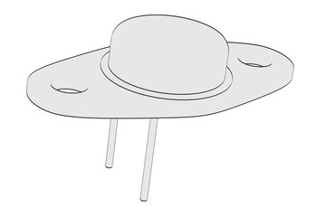 2d cartoon illustration of transistor