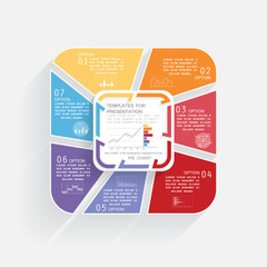 Infographics for business reports in 7 steps or processes