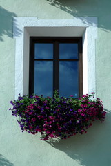 typical windows in South Tyrol Italy