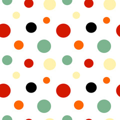 colorful seamless vector pattern background illustration with circles