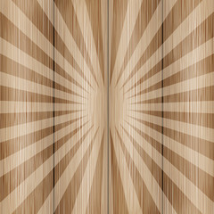 Abstract Vector Wooden Background - Wood Grunge Pattern with Star Shape